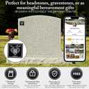 Large Urn for Human Ashes Adult Male Solid,Wooden urn with QR Memorial webpage. Quality Wooden Keepsake Box for Memorial Cremation Ash | Up to 220 lbs Cremains Capacity