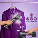 Steamer for Clothes,Portable Handheld Garment Steamer, 200ml Capacity,1000W 15s Fast Heat-UP, Leak-Proof Fabric Quick Wrinkle Remover Ceramic Panel, 2-in-1 Dry & Wet Iron for Home and Travel -Purple