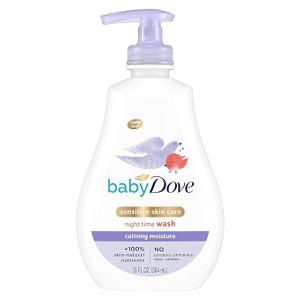 Baby Dove Sensitive Skin Care Baby Wash For a Calming Moisture Hypoallergenic and TearFree, Washes Away Bacteria, Chamomile, 13 Fl Oz