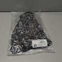 Amazon Essentials Women's Cap Sleeve Boat-Neck Faux Wrap Dress (Medium, Black Ditsy Floral)