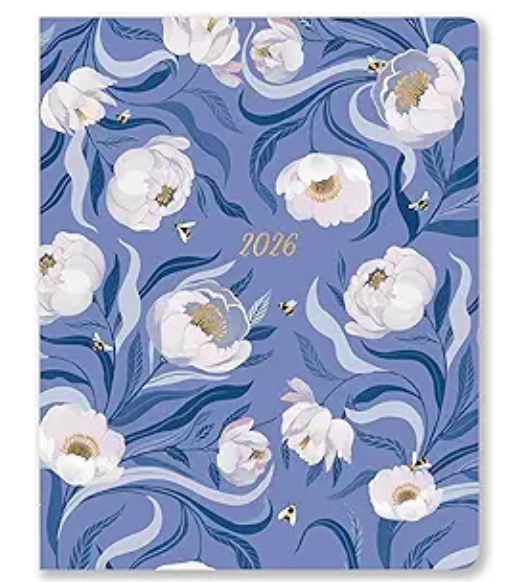 High Note 2026 Monthly Planner, 12Month Calendar Book with Flexible Softcover, 2026 Planner with Goals and Project Pages, 7.75" x 9.75", Garden Bee