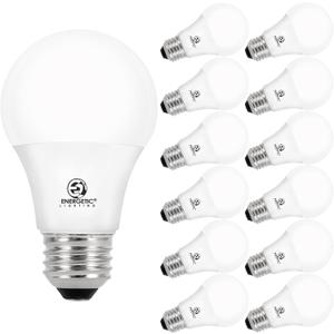 Energetic A19 LED Bulb 60W Equivalent, 5000K Daylight LED Light Bulbs, E26 Standard Base, 760LM, Non-Dimmable, ETL Listed, 12 Packs