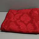 Rectangle Table Cloth Linen Farmhouse Stainproof Waterproof Washable Polyester Oblong Rectangular Fabric Table Cover for Kitchen Dining Dinner (Red, 60 X 120 Inch)