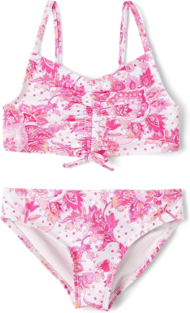 The Children's Place Girls' 2-piece Bikini Swimsuit (Pink, M)