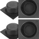 Kingdder 4 Pack Acoustic Speaker Baffles Round Foam Baffle Noise Reduction for Car Audio, Reduces Vibration & Enhances Bass(6.5 Inch,Circle)
