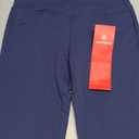 Houmous Inseam Women's Cotton Bootcut Pants Inner Pocket(Tall-35 Inseam-Navy Blue, 4 Pockets, Small)