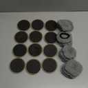 Furniture Sliders,Multi-Surface Furniture Movers Sliders for Carpet and Hardwood Floors,12 Pack 3 1/2" Moving Pads and 12 Hardwood Socks,Slide Furniture on Any Surface Easily! (Grey)