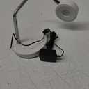 Globe Electric Energy Star Integrated LED Desk Lamp, Matte White, Chrome Gooseneck, 5 Watts, 250 Lumens 12646