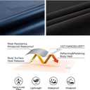 LAZAWG Women Sauna Suit Sweat Shirt Long Sleeve Sweat Jackets for Fitness Gym Running Exercise Slimming (Small, Black-5088)