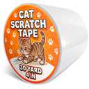 Double Sided Cat Tape for Furniture 4" X 30 Yards  PVC Couch, Carpet and Door Protection with Easy Peel Arrow Marker, Wide Clear Sticky Adhesive Anti Cat Scratch Tape for Furniture  Easy to Install