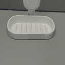 LEVERLOC Soap Dish Holder for Shower Suction Cup Wall Mounted Self Draining NO-Drilling Removable Bar Soap Sponge Holder for Bathroom Bathtub Kitchen Sink Waterproof Strong Vacuum Suction Adhesion