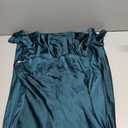 Satin Spaghetti Strap Backless Ruched Twist Cocktail Dresses for Women Silk Open Back Cut Out Midi Dress Wedding Guest XS