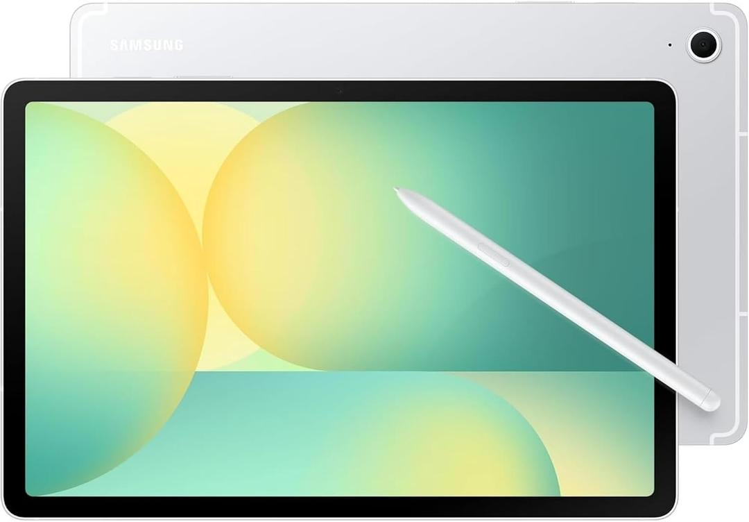 SAMSUNG Galaxy Tab S10 FE w/S-Pen (128GB, 8GB, WiFi) 10.9 90Hz Full HD Android Tablet, Octa-core (4nm), 4K Camera, IP68 Water Resistant SM-X520 (Silver)