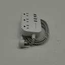 Cruise Ship Essentials - Mifaso Power Strip with USB Ports, 5Ft Flat Extension Cord with Multiple Outlets, USB Charging Station with Non Surge Protector for Cruise Ship, Travel, Dorm Room Essentials (White)