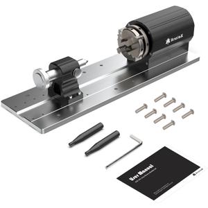 4th Axis Rotary Module for 4030-Evo Ultra/4030-Evo Ultra2, w/Industrial Harmonic Reducer 50:1, Clamped Range: Length 20-260mm, Diameter 2-67mm