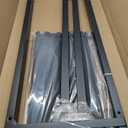 WALMANN 4ft Firewood Log Rack with Cover Outdoor, Heavy Duty Firewood Rack With Weather Resistant 600D Oxford Fabric Cover, Indoor/Outdoor Wood Racks for Fire Wood (Black)