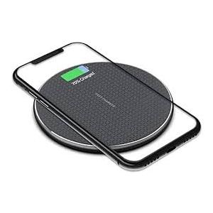 10W Qi-Certified Charging Pad, Black, Wireless Fast Charging, Compatible with Models of iPhone/Samsung/Android and More