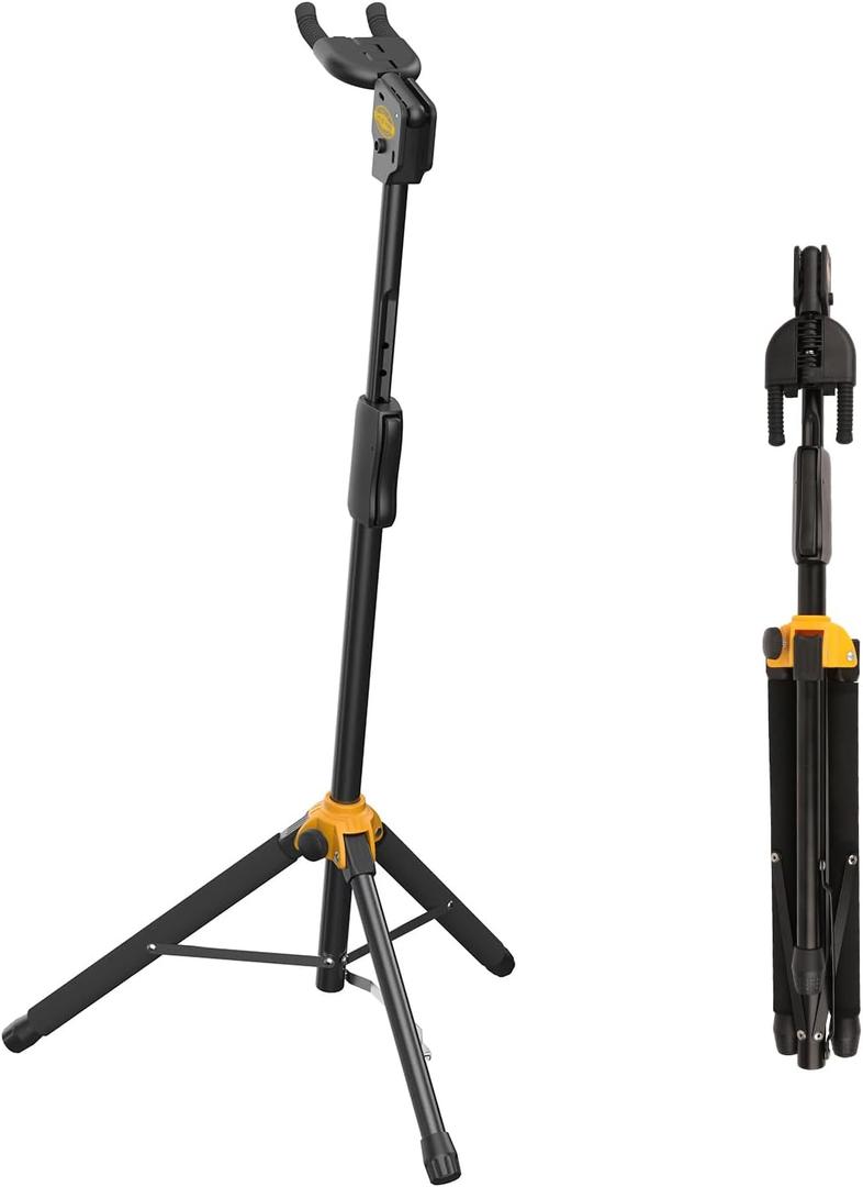 GHOSTFIRE AutoGrip Guitar Stand Foldable Guitar Display Rack Fit Electric Guitar/Bass/Acoustic (GBS-8)
