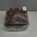 36pcs Velvet Ornaments for Christmas Trees, Flocked Christmas Balls Sets Assortment for Xmas Tree Holiday Decor (Brown)