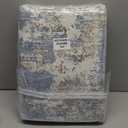 Art&Tuft Washable Rugs 5x7 - Anti-Slip Backing 5x7 Area Rugs for Living Room, Foldable Abstract Washable Area Rug(5'x7', Navy) (Tpr18-blue)