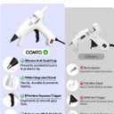 Hot Glue Gun Kit with 30 Sticks, 20W Fast Preheating Mini Hot Glue Gun and Sticks Set for School Crafts DIY Arts and Quick Home Repairs, White