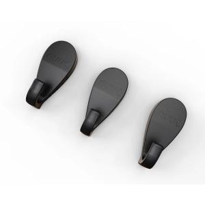 NUUK Wooden Deluxe Magnetic Universal Hooks, BBQ Tool Hook, Cooking Utensil Hook, 2 Pack, Black