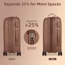 LARVENDER Carry On Luggage 22x14x9 Airline Approved, Suitcases with Wheels, 3 Piece Set