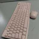 Logitech MK270 Wireless Keyboard and Mouse Combo for Windows, 2.4 GHz Wireless, Compact Mouse, 8 Multimedia and Shortcut Keys, 2-Year Battery Life, for PC, Laptop - Rose