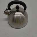 Mr. Coffee Carterton Stainless Steel Whistling Tea Kettle, 1.5-Quart, Mirror Polish