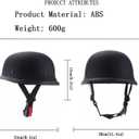 Motorcycle Helmet, Aircraft Style, Black (XL)