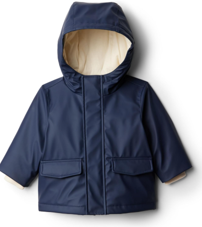 Amazon Essentials x Sofia Grainge Toddler and Baby Boys' Water-Repellent Rain Jacket with Quilted Lining 2T