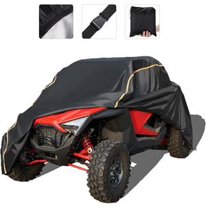 KEMIMOTO PRO XP Cover X3 Heavy Duty UTV Cover 2 Seater Large Size Compatible with Can-Am Maverick X3, Polaris RZR PRO XP, Talon, Commander, YXZ1000R, 2-3 Seater Reflective Strip Sturdy in Wind