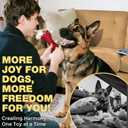 Tough Dog Toys, Toys for Aggressive Chewers Large Breed, Chew Dogs, Bone Toy Nylon Dogs Almost Indestructible (1 Count, Red)