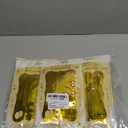 3 Pack 3.3x8.2 Feet Gold Foil Fringe Backdrop Curtains, Tinsel Streamers, Fringe Backdrop for 2025 New Years Eve, Graduation, Birthday, Baby Shower, Gender Reveal, Disco Party