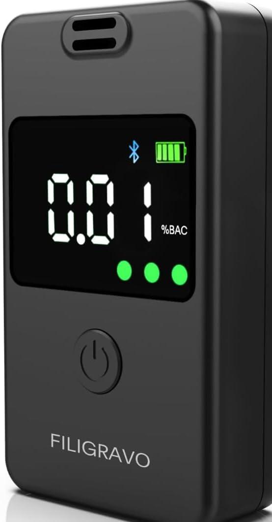 Breathalyzer Professional-Grade Accuracy-Alcohol Analyzer