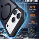 SPIDERCASE for iPhone 17 Pro Case, Magnetic Translucent Matte Case with 2PCS Tempered Glass Screen Protector Slim Phone Case for iPhone 17 Pro 6.3'', Black