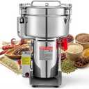 VEVOR 2500g Electric Grain Mill Grinder, High Speed 3400W Commercial Spice Grinders, Stainless Steel Pulverizer Powder Machine, for Dry Grains Spices Cereals Coffee Corn Pepper, Swing Type