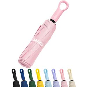 Seniny Umbrellas for Rain with Ring Buckle - Travel Umbrella Compact for Backpack, Car, Walking, Automatic UV Umbrella for Sun Protection, Small Portable & Folding Umbrellas for Windproof, Women Kids