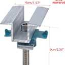 20Pcs Solar Panel Clamps for Unistrut System Mount, Clips Bracket Mounting Hardware, Wide PV Photovoltaic Support Mid Mount, Adjustable Secure Aluminum Kit with Bolt Nut Fit Standard Roof Solar Panel