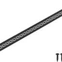 Uxcell Aluminum Alloy Air Vents, 800 x 50mm / 31.5 x 2" Rectangle Louvered Ventilation Grille Cover with Mounting Screws for Door Cabinet Wardrobe, Matt Black