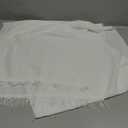 Cotton Feel Scarf Shawl Wrap Soft Lightweight Scarves And Wraps For Men Women 15x65" White