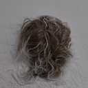 Topcosplay 80s Mullet Wig for Men and Women Rock Disco Wigs Long Curly Brown Gradient White