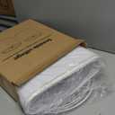 Lampshades Set of 2 for Table Lamps, Floor Lamps, Fabric White Lamp Shades 11.6" Top x 12.6" Bottom x 9.8" High, Drum Lampshades(Spider Fitter), Medium Lamp Shades Replacement, Easy Assembly Required (White with Brown Rim)