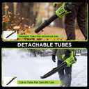 Cordless Leaf Blower with 2 Batteries, 580CFM Brushless Motor for Easy Lawn Care & Car Drying, Lightweight Handheld Blower Ideal for Women & Seniors, Fast Charger Included