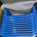 Kisston 12 Pcs Kids Lap Desk Bulk Tray Lap Table Bed Table Plastic Desk with Extra Storage Space Activities Children Portable for Kids Students Work Study School Classroom(Blue)