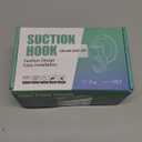 Quntis Suction Cup Hooks 4 Pack, Multi-Purpose Clear Shower Suction Hooks Waterproof Heavy Duty Wreath Hanger for Bathroom, Window, Towel, Shower Wall, Tile, Glass Door, Camper (Transparent)