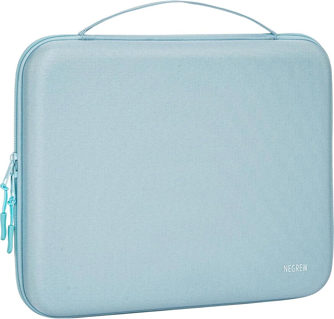 11.6 Inch Hard Laptop Case Tablet Sleeves Compatible with 11.6" MacBook Air/Acer Chromebook 311/DELL Chromebook 11 3100/Asus 2024 Vivobook Go/HP Chromebook 11/Lenovo 100E Chromebook G2 Mtk (Light Blue)