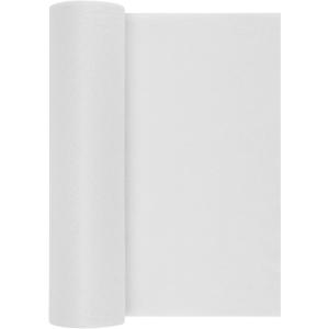 KEILEOHO 16.5 Inch x 10 Yards Iron-On Fusible Fleece Interfacing, White Medium Weight One-Sided Loft Iron On Fusible Fleece, Sewing Interfacing Fabric for Home Sewing and Crafting