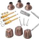 SENTO Bathtub and Shower 3 Handle Tub Trim Set for Price Pfister Faucets Bathtub Shower, Easy Installation, Heavy Duty Metal, Antique Copper