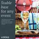 Vikko 8.5 Ounce Small Wine Glasses Set of 6, Fancy Red and White Wine Glass, Durable Stem, Copas De Vino Dishwasher Safe